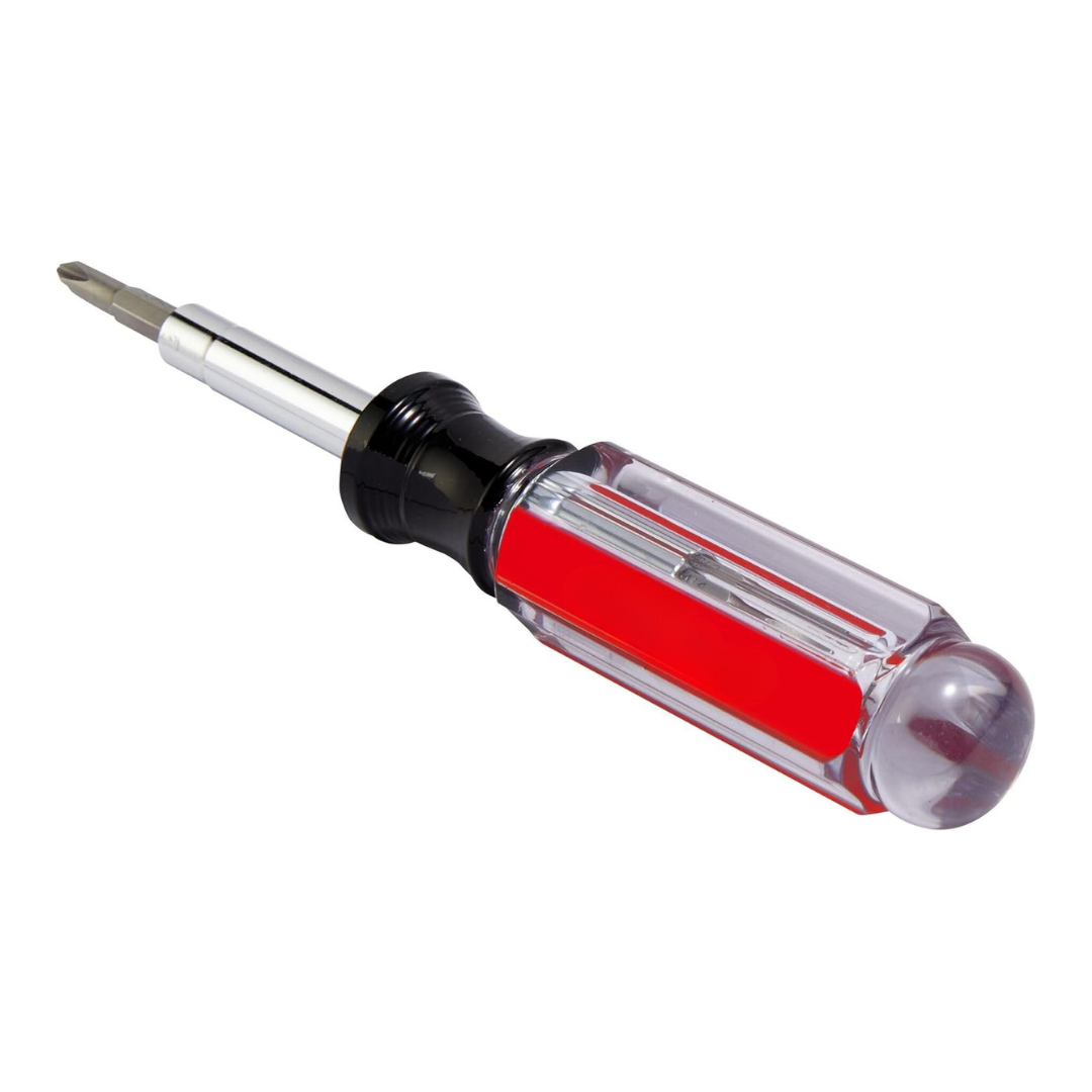 Omar's Discount Tires & Auto Repairs 8-Inches Multi-Bit Screwdriver